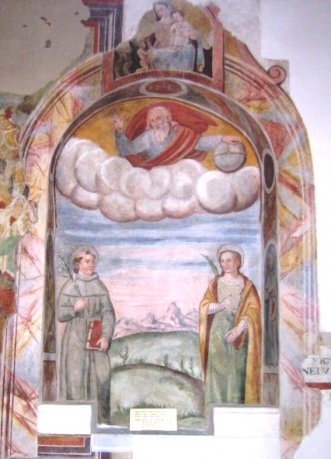 Affresco di Sant'Antonio e sant'Antonio (cfr scritto)